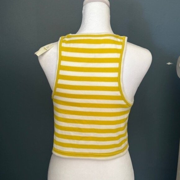 NWT - Offline by Aerie, Ribbed Striped Crop Tank, Sz. L - Picture 2 of 2